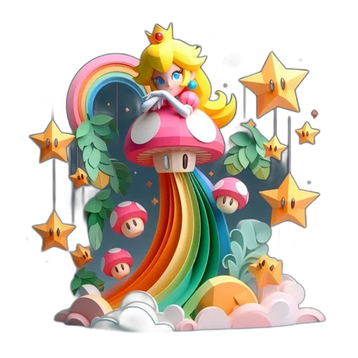 crown, staff, dragon, 3d render, concept art, fantasy art, animation, art transparent PNG cut-out