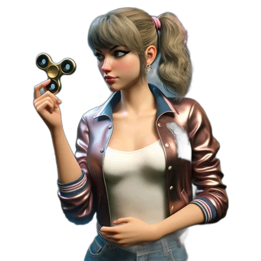 weapon, staff, jacket, jewelry, concept art, 3d render, fantasy art, cartoon transparent PNG cut-out