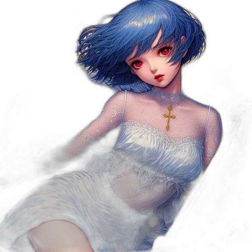 dress, creature, jewelry, fantasy art transparent PNG cut-out