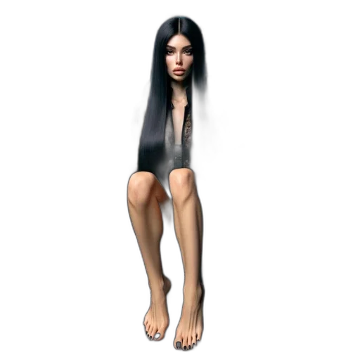 hair, dress, creature, jewelry, 3d render, concept art, photorealistic, fantasy art transparent PNG cut-out