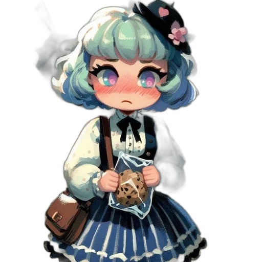 staff, dress, creature, weapon, pixel art, concept art, anime, watercolor transparent PNG cut-out
