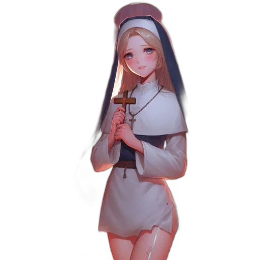 staff, dress, sword, weapon, concept art, pixel art, 3d render, anime transparent PNG cut-out