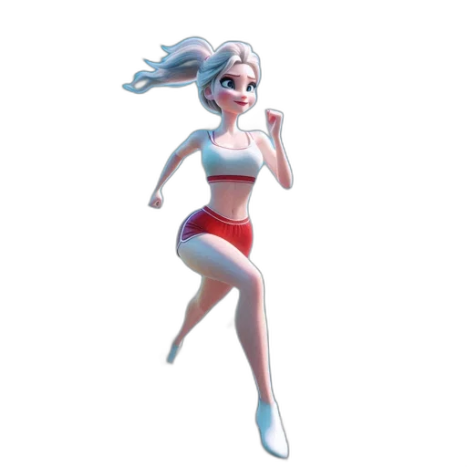 dress, concept art, 3d render, comic book art, cartoon, underwater, animation, female transparent PNG cut-out