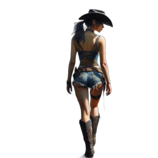 dress, hat, concept art, fantasy art, 3d render, pixel art, dark, young transparent PNG cut-out