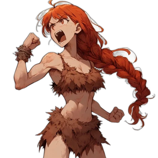 concept art, pixel art, fantasy art, anime, animated, female, figure, resembling transparent PNG cut-out