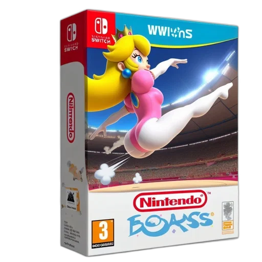 3d render, concept art, parody, nintendo, game, box, depicts, princess transparent PNG cut-out