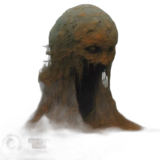 creature, mask, face, hair, concept art, fantasy art, photorealistic, 3d render transparent PNG cut-out