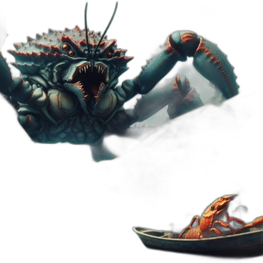 creature, dragon, concept art, fantasy art, 3d render, photorealistic, underwater, giant transparent PNG cut-out