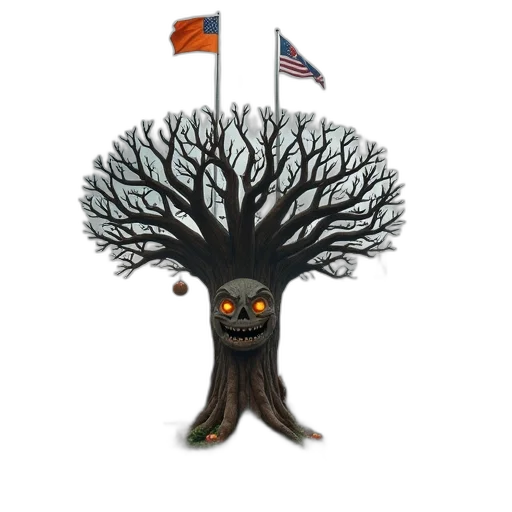 tree, crown, staff, creature, concept art, 3d render, pixel art, bustling transparent PNG cut-out