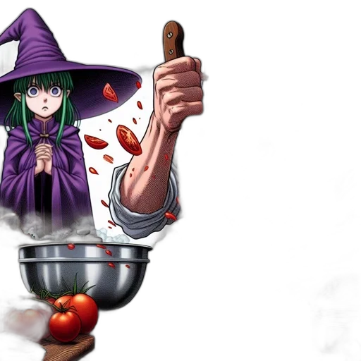 food, staff, weapon, concept art, fantasy art, pixel art, anime, animated transparent PNG cut-out