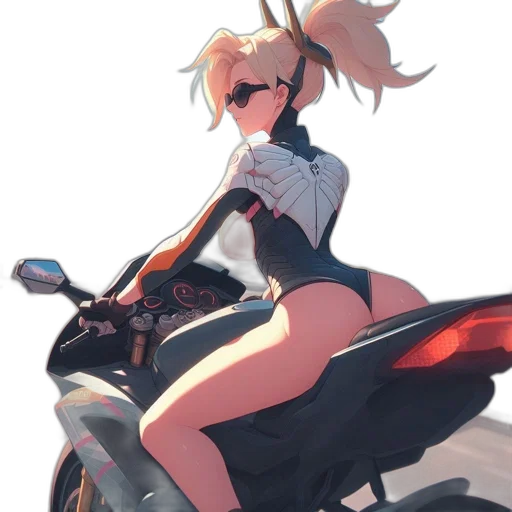 jacket, car, dress, robot, anime, concept art, cartoon, cyberpunk transparent PNG cut-out