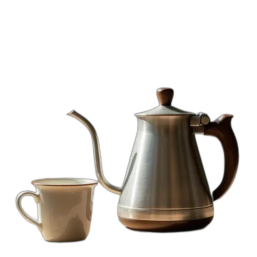 staff, food, weapon, 3d render, photorealistic, earth tones, coffee, pot transparent PNG cut-out