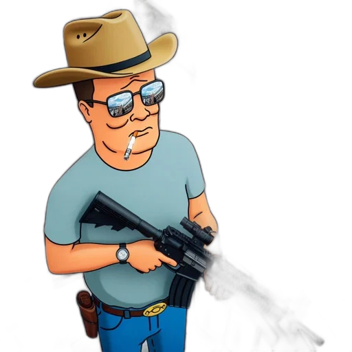 weapon, staff, hat, animal, cartoon, pixel art, concept art, 3d render transparent PNG cut-out