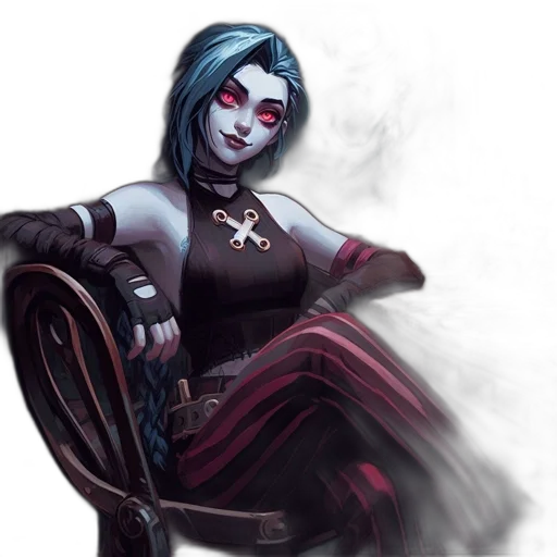 staff, fantasy art, concept art, comic book art, pixel art, dark, enigmatic, female transparent PNG cut-out