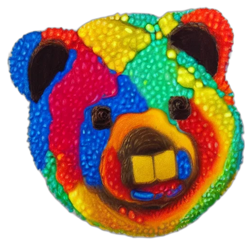 mask, 3d render, colorful, portrait transparent PNG cut-out