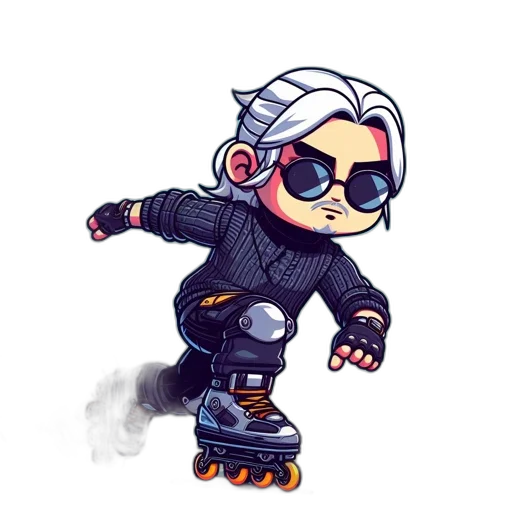 cyberpunk, concept art, cartoon, comic book art, animated, male, figure, clad transparent PNG cut-out