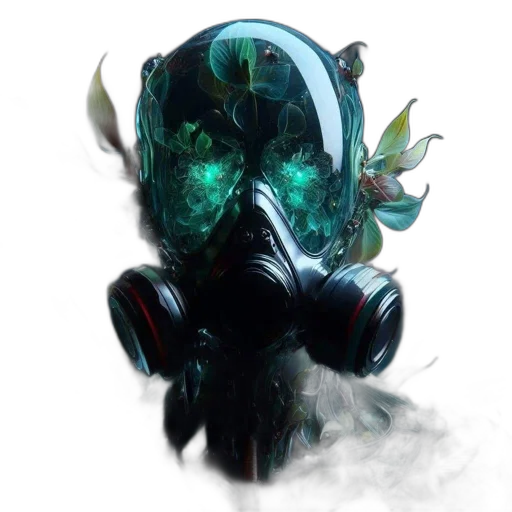 mask, robot, creature, face, concept art, fantasy art, cyberpunk, comic book art transparent PNG cut-out