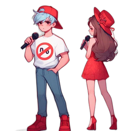 hat, dress, concept art, pixel art, cartoon, anime, red, monochrome transparent PNG cut-out