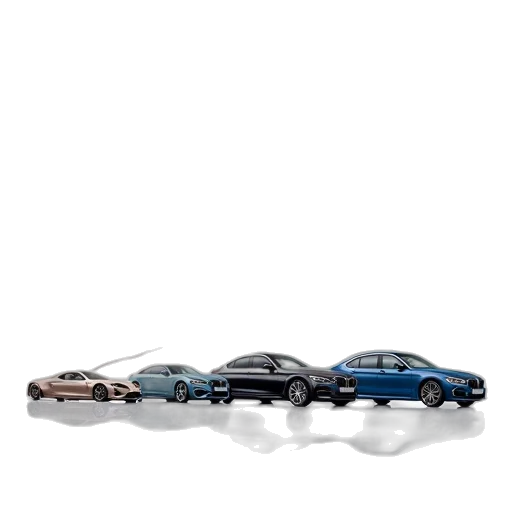 car, 3d render, concept art, blue transparent PNG cut-out