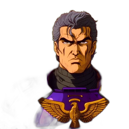 staff, face, mask, jacket, pixel art, concept art, comic book art, fantasy art transparent PNG cut-out