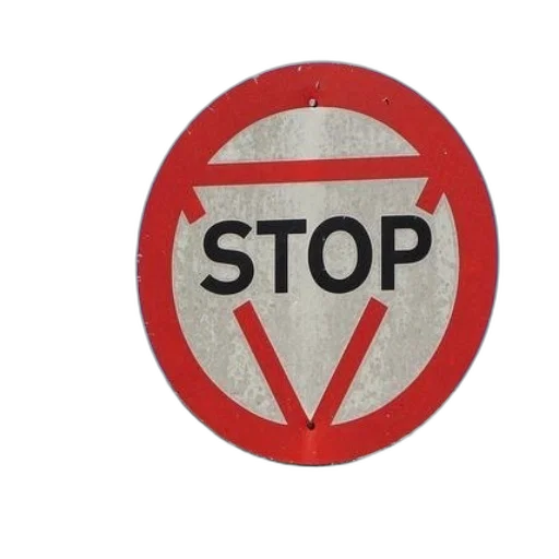 stop, sign, red, white transparent PNG cut-out