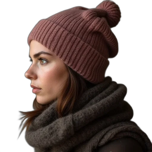 hat, jacket, face, staff transparent PNG cut-out