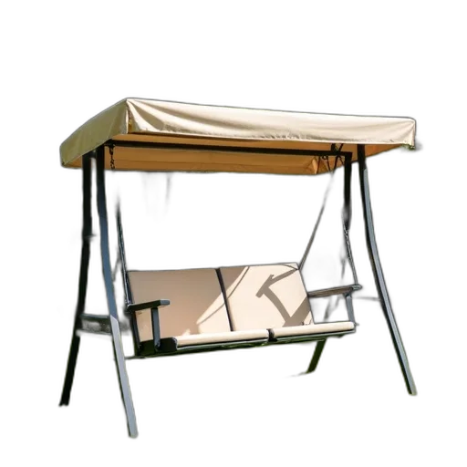 furniture, umbrella, staff, 3d render, modern, metal, swing, set transparent PNG cut-out