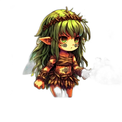 dragon, staff, fantasy art, pixel art, concept art, watercolor, green, enchanting transparent PNG cut-out
