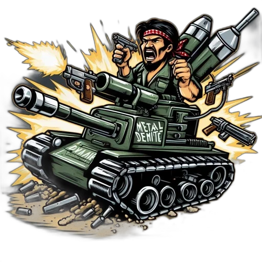 weapon, concept art, comic book art, cartoon, pixel art, aggressive, figure, rides transparent PNG cut-out