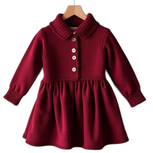 dress, jacket, red, children transparent PNG cut-out