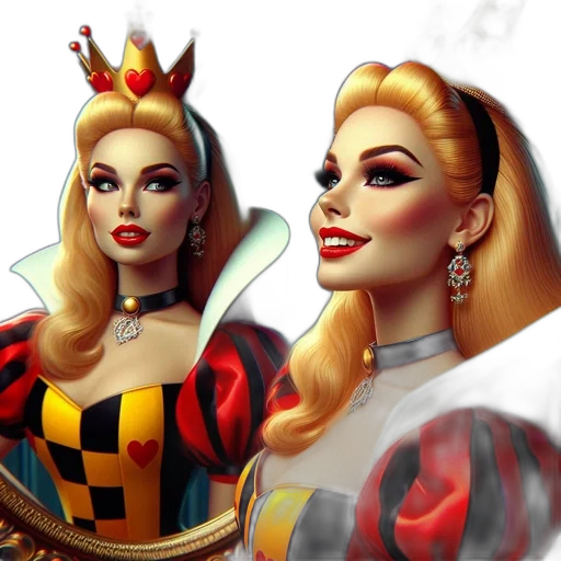 crown, concept art, fantasy art, 3d render, comic book art, queen-like, figure, adorned transparent PNG cut-out