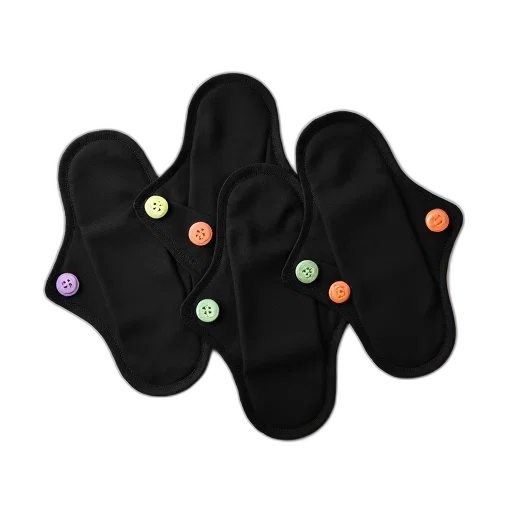 jewelry, 3d render, dark, set, four, black, cloth, menstrual transparent PNG cut-out