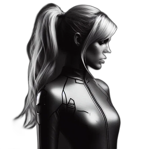 robot, face, comic book art, concept art, cartoon, fantasy art, dark, monochrome transparent PNG cut-out