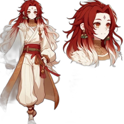 concept art, fantasy art, pixel art, anime, red, monochrome, earth tones, dark transparent PNG cut-out
