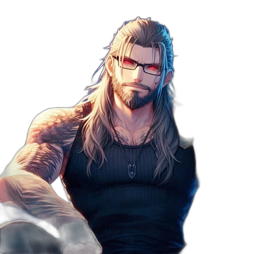 hair, weapon, concept art, cyberpunk, pixel art, fantasy art, blue, animated transparent PNG cut-out
