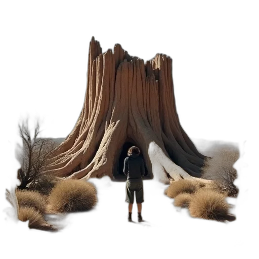 hair, tree, creature, animal, 3d render, concept art, fantasy art, photorealistic transparent PNG cut-out