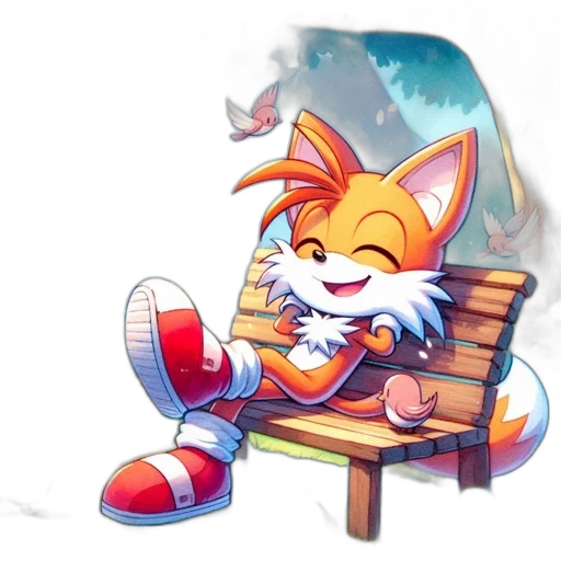 staff, concept art, pixel art, watercolor, fantasy art, animated, fox, orange transparent PNG cut-out