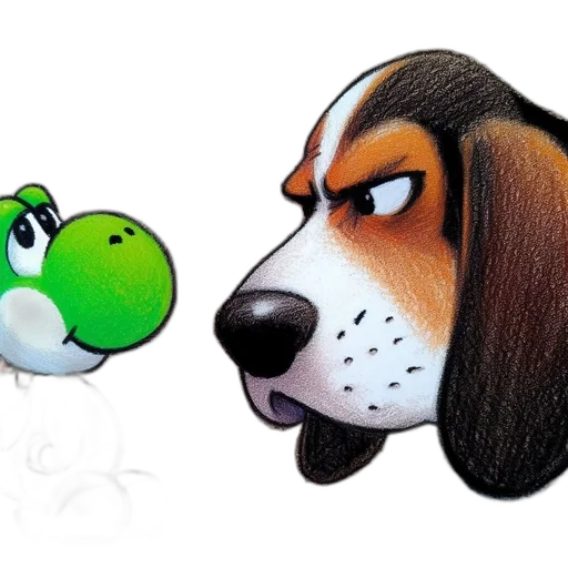 concept art, photorealistic, 3d render, cartoon, two, animated, characters, appear transparent PNG cut-out