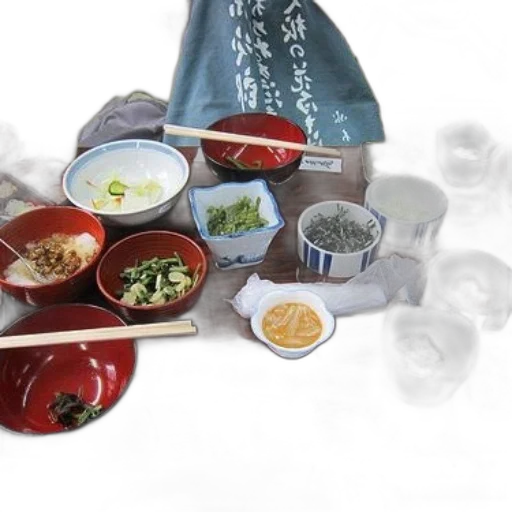 food, jewelry, photorealistic, 3d render, traditional, japanese, meal, various transparent PNG cut-out