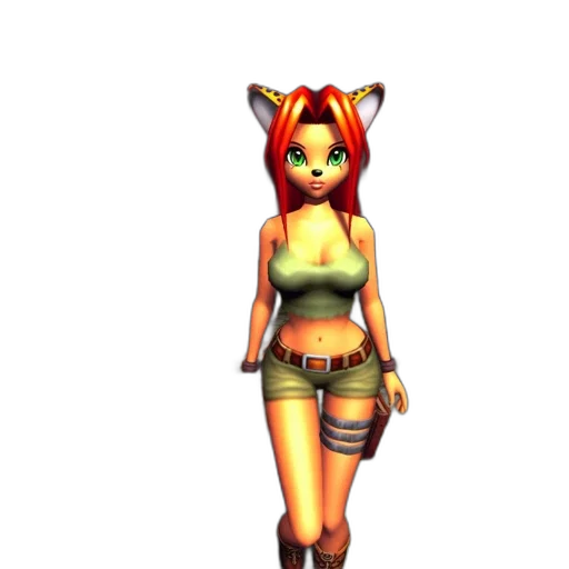 staff, dress, 3d render, pixel art, concept art, fantasy art, anthropomorphic, feline transparent PNG cut-out
