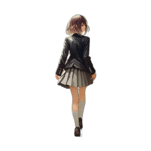 dress, jacket, robot, shoes, 3d render, concept art, pixel art, photorealistic transparent PNG cut-out