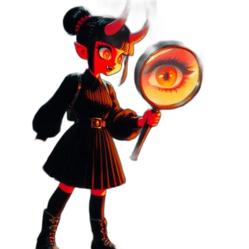 staff, mask, weapon, concept art, pixel art, fantasy art, 3d render, fire transparent PNG cut-out