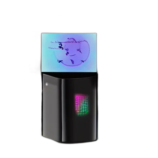 robot, dragon, vaporwave, 3d render transparent PNG cut-out