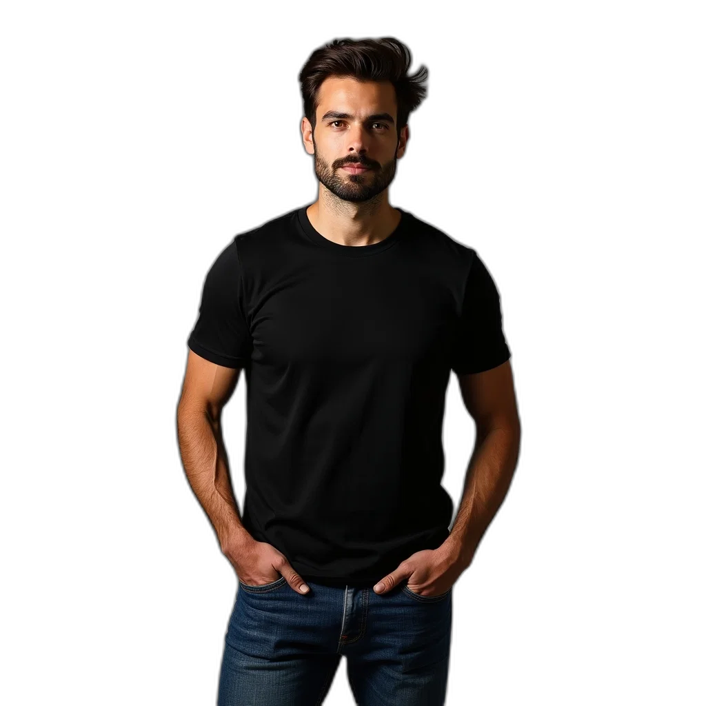 staff, face, jacket, hair, 3d render, photorealistic, concept art, dark transparent PNG cut-out