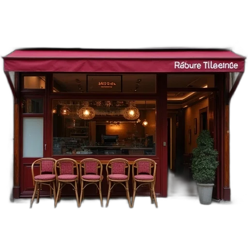 furniture, staff, building, 3d render, photorealistic, concept art, empty, restaurant transparent PNG cut-out