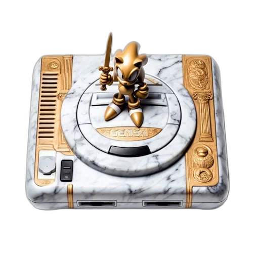 concept art, customized, sega, saturn, gaming, console, features, unique transparent PNG cut-out