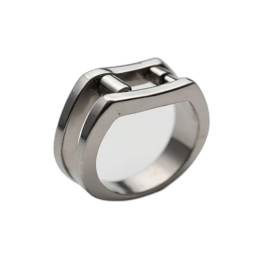 jewelry, crown, 3d render, stainless, steel, square, buckles, ring transparent PNG cut-out