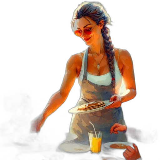 food, staff, concept art, photorealistic, oil painting, pixel art, snow, fog transparent PNG cut-out