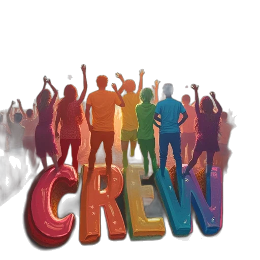 crown, staff, group, people transparent PNG cut-out