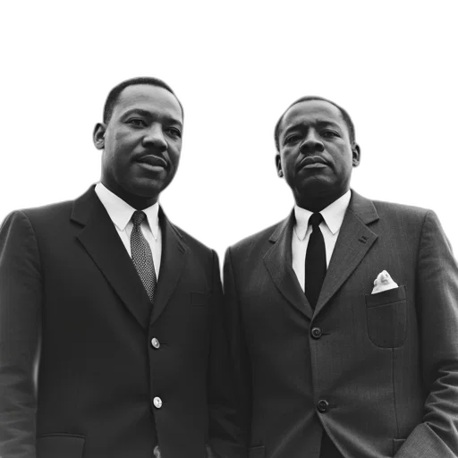 staff, jacket, black, white, photograph, martin, luther, king transparent PNG cut-out